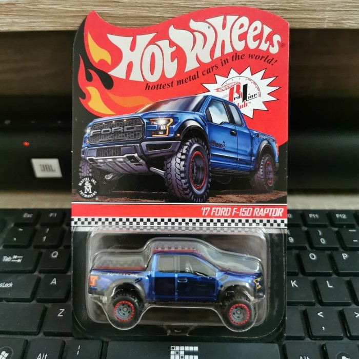 Hotwheels RLC 17 Ford F-150 Raptor Biru Special Colour Red Line Club