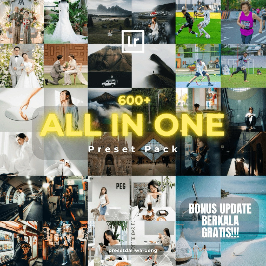 ALL IN ONE Presets Lightroom | Preset ALL IN ONE Free Update | Lightroom Untuk iOS Android dan Deskt