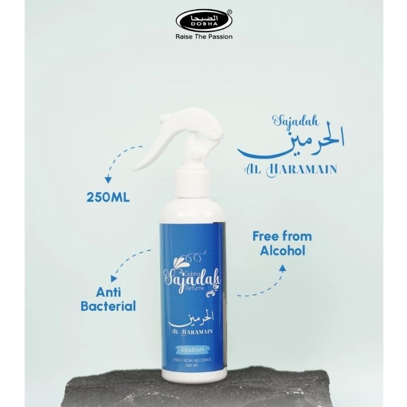 AL HARAMAIN Parfum SAJADAH Dobha 250ml By. Dobha Perfumes Pengharum Sajadah dan Bahan Kain Lainnya