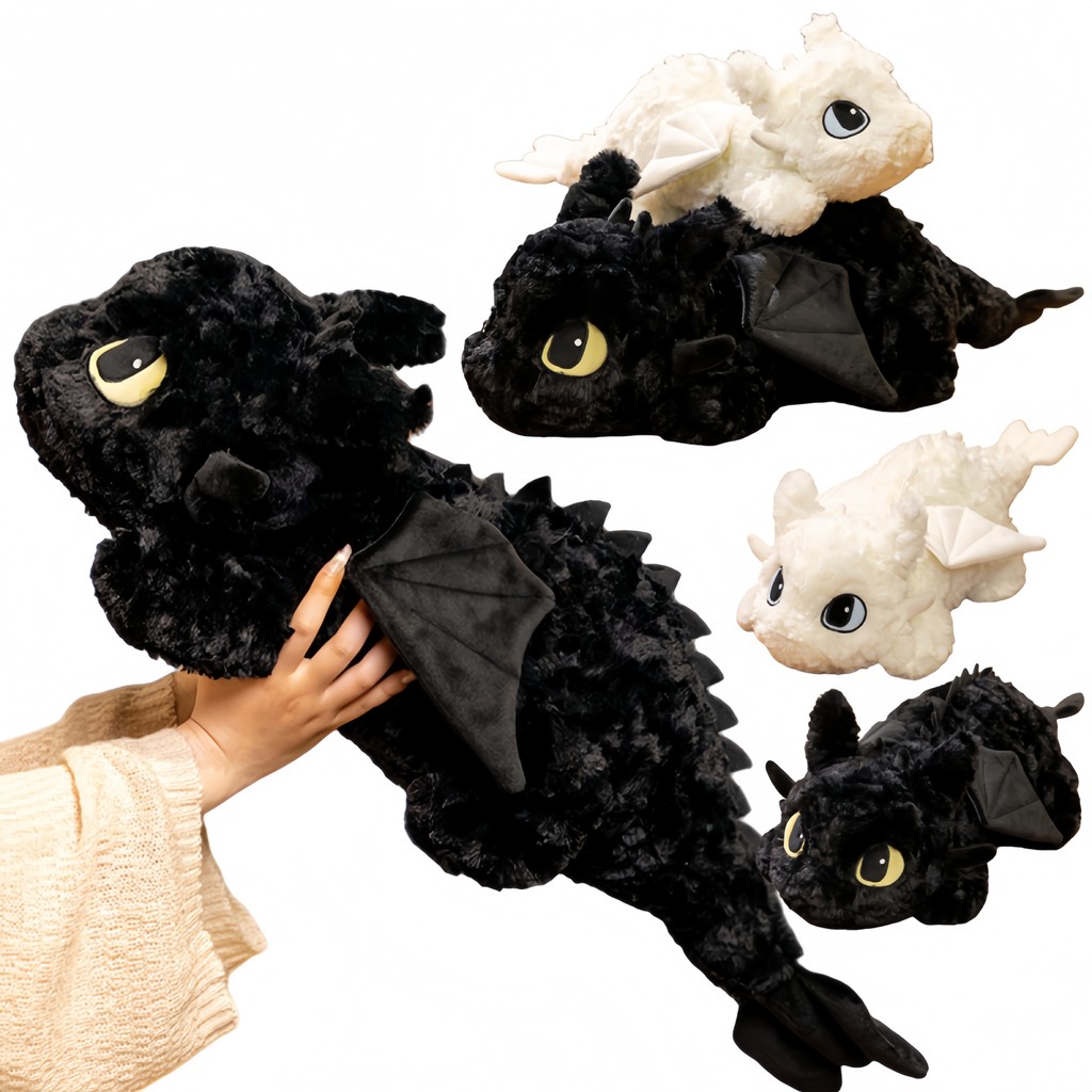 Adorable Toothless Dragon Plush Toy Kawaii Little flying dragon Anime Soft Stuffed Doll How To Train