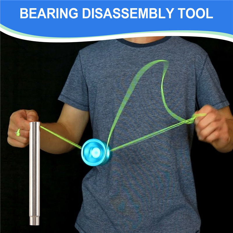 YSUN-Yoyo Bearing Kit,12 Yoyo Strings,8 Silicone Pads,2 10 Ball Unresponsive Bearing,2 Narrow C Resp