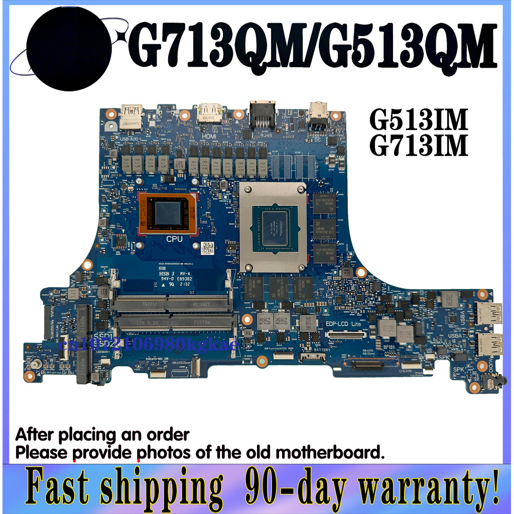 G513QM Mainboard For ASUS G713QM G513IM G713IM G513QR G713QR G513QS G733QS Laptop Motherboard W/R7 R