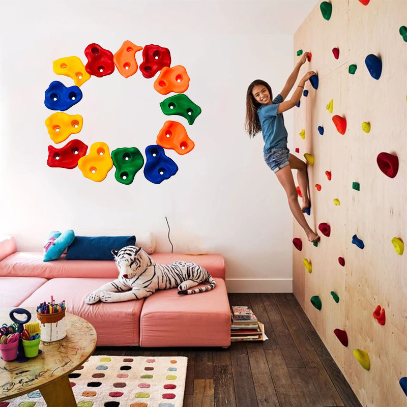 Rock Climbing Wall Stones For Kids Room Adult Rock Wall Holds Climbing Rock Wall Grips Kit Indoor An