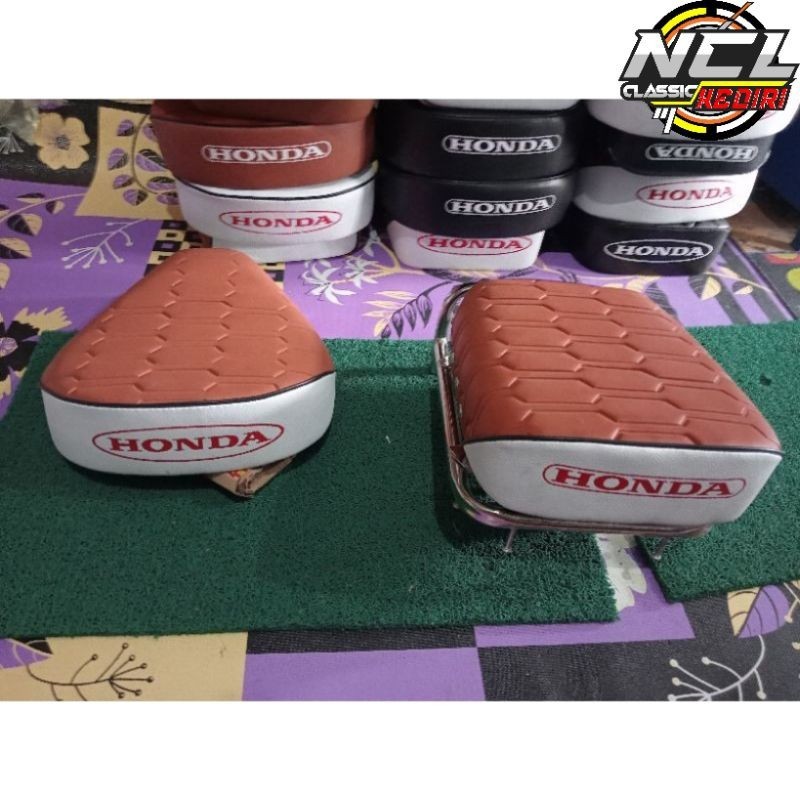 JOK PISAH HONDA C70 C50 COKLAT PUTIH