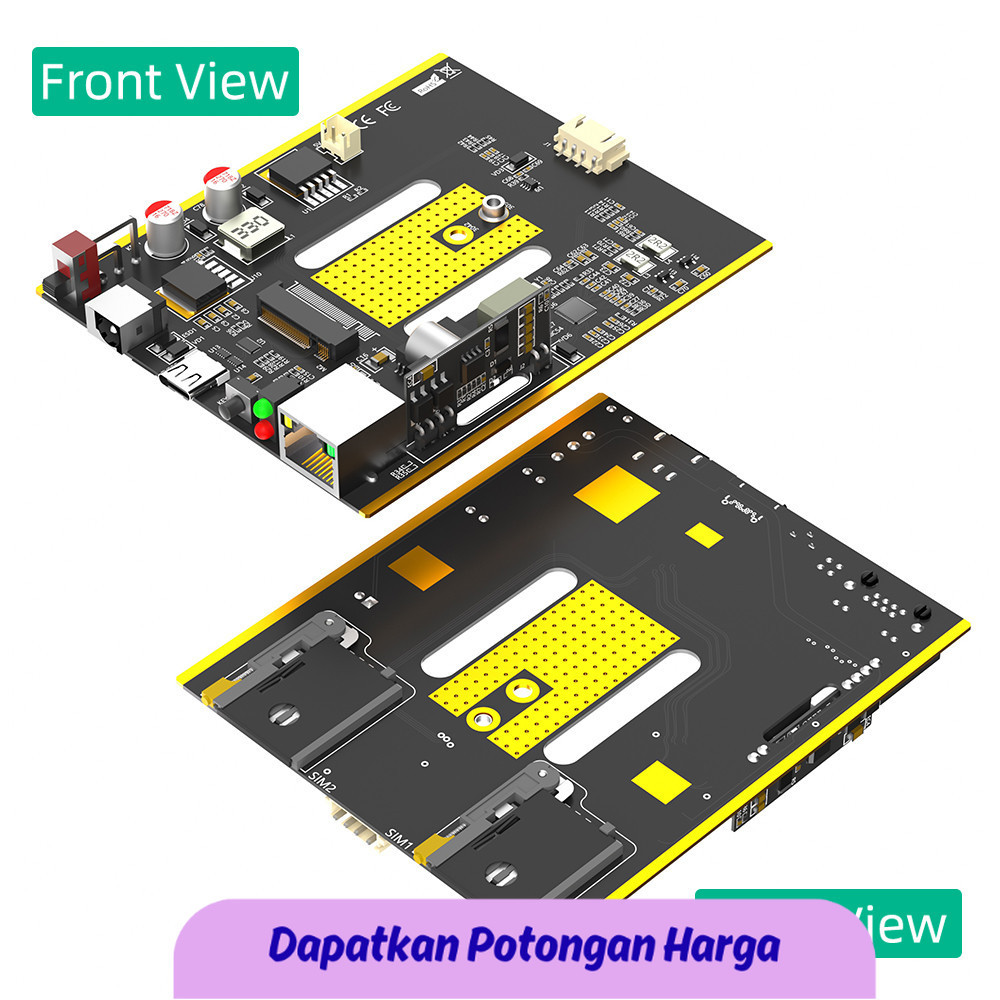 SSN 4G 5G Module To ETH NGFF M.2 Type-C Adapter RJ45 Port Realtek RTL8125BG Controller POE Module Fo