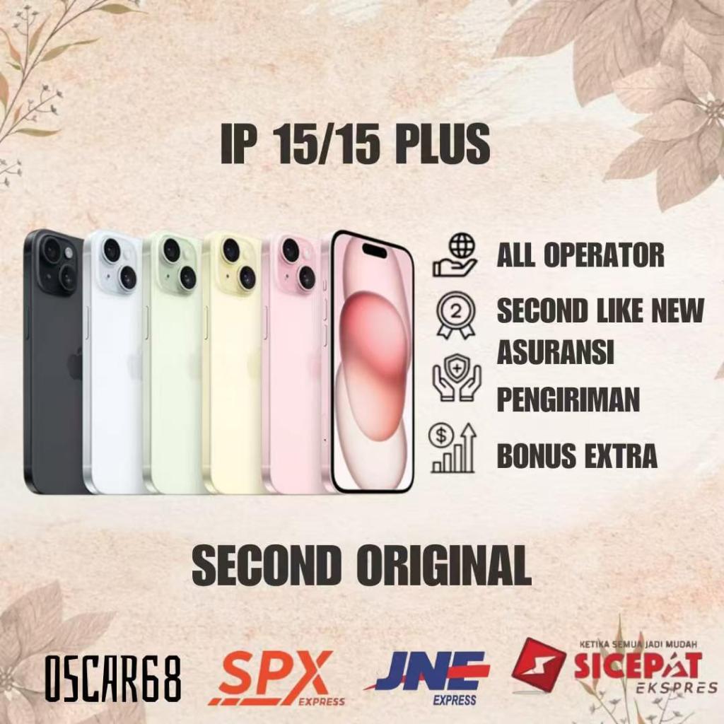 IPHONE 15 Plus Second Original IPHONE 15 512GB 256GB 128GB Bekas FULLSET MULUS