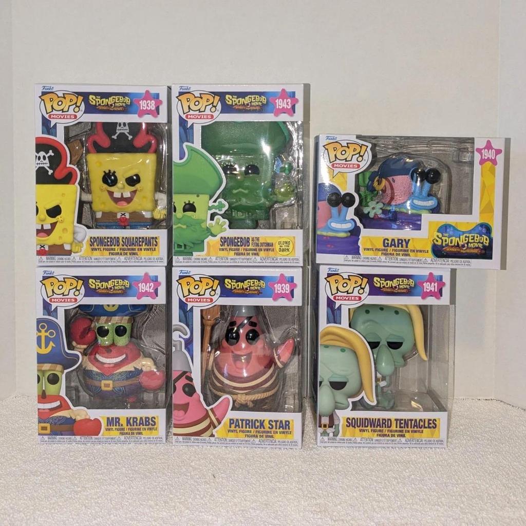 SpongeBob Pirate Series Figure Funko Pop Official Genuine Statue Patrick Star Mr. Krabs Squidward Li