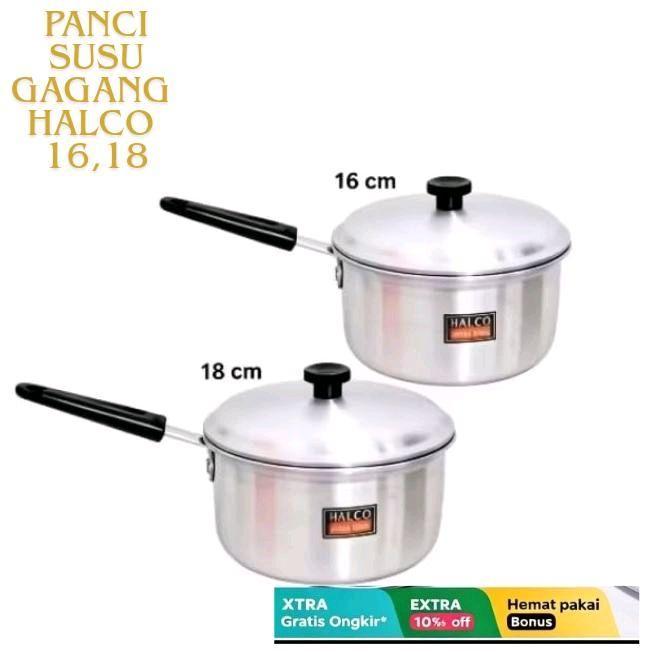 PROMO  PANCI HALCO /PANCI SUSU/ PANCI MASAK MIE /BUBUR GAGANG HALCO 16cm sd 18cm - HALCO 16 CM