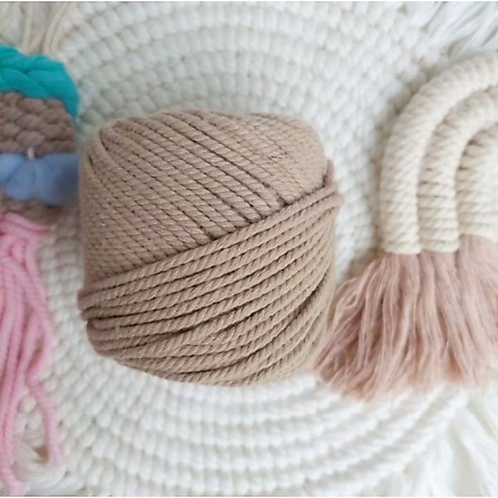 Benang rajut tali katun macrame 2mm 1.5mm