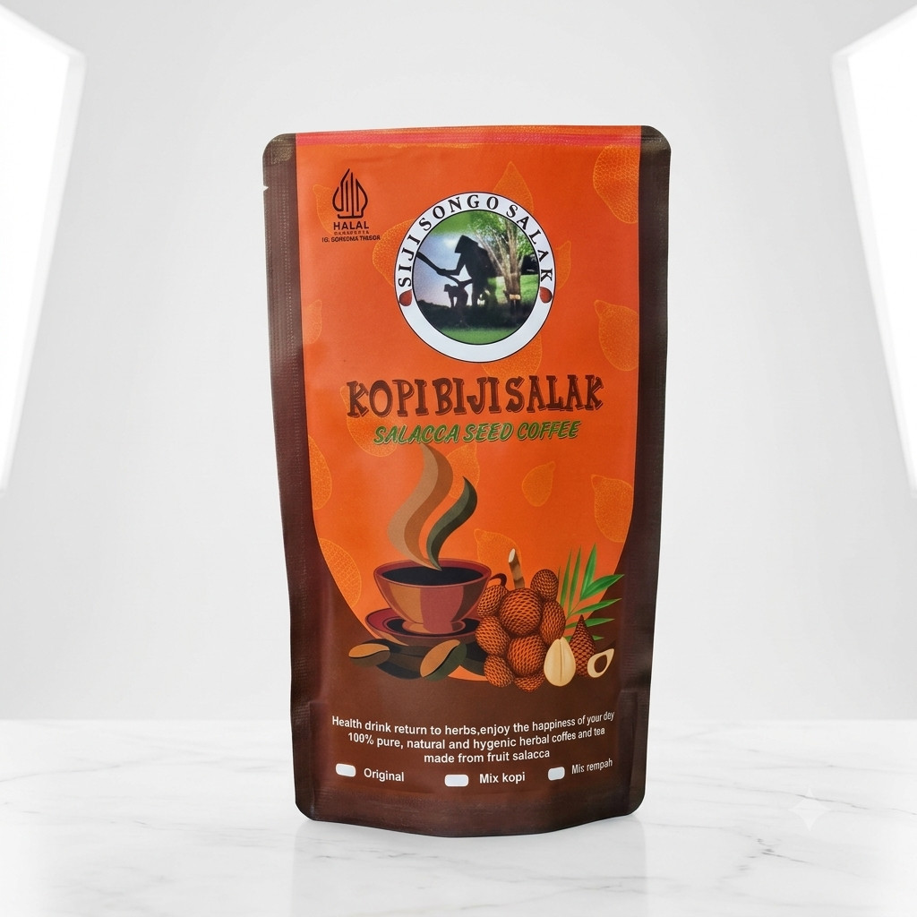 Kopi Herbal BuBuk Biji Salak Asli Non Tanpa Kafein Minuman Jamu Untuk Diabetes Asam Urat Hipertensi