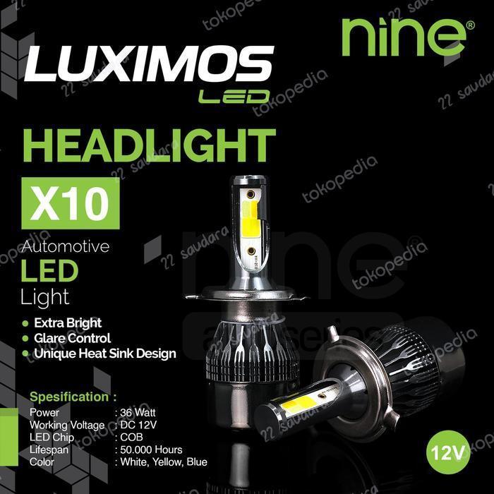 NINE Lampu LED Mobil X10 9006 DAN H7 - Luximos X10 9006