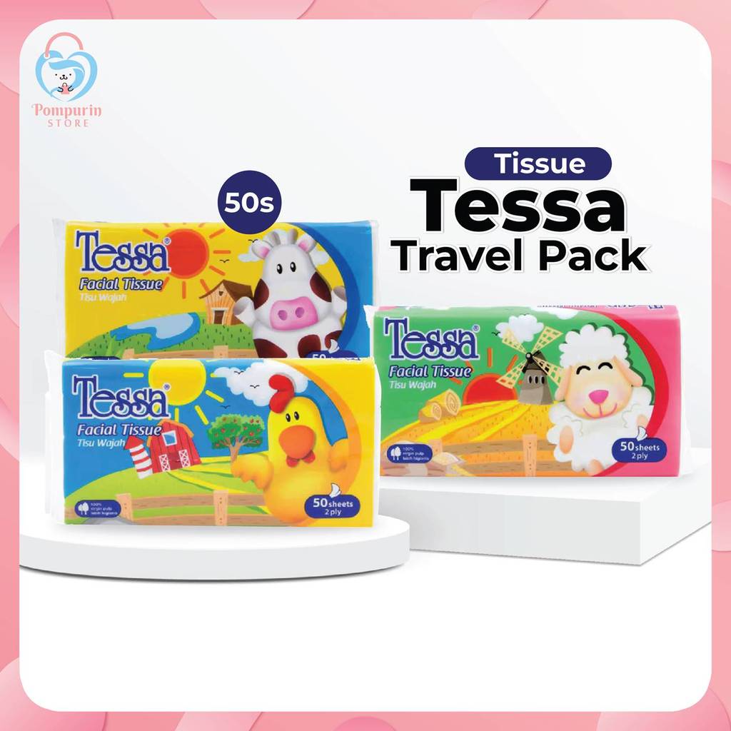 Tissue Tessa Travel Pack 50s - Tissue Travel Pack Praktis
