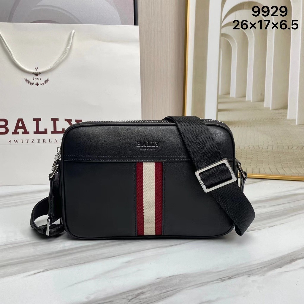 Original BALLY men's shoulder bag, crossbody bag, messenger bag