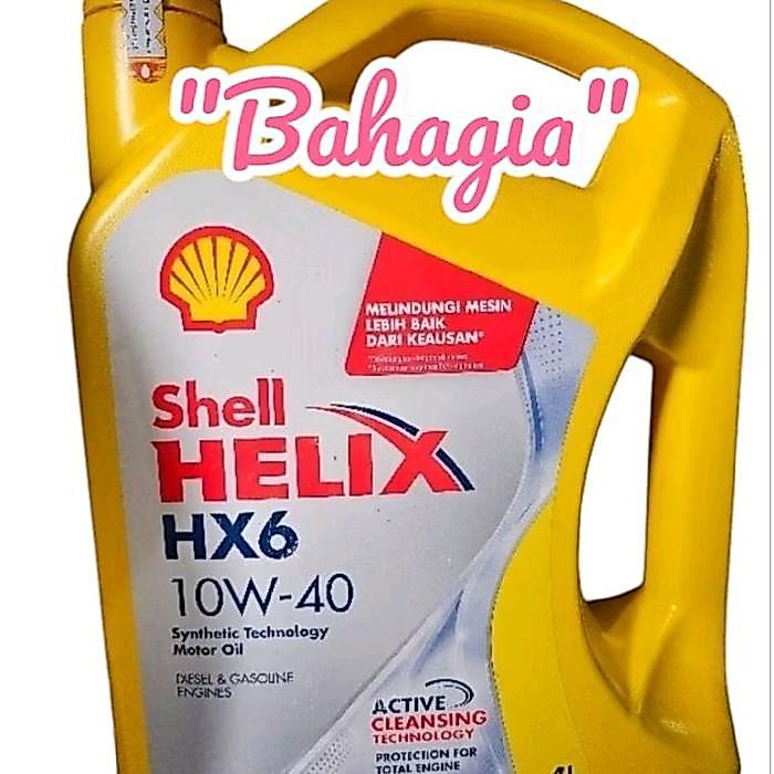Oli Mobil Shell Helix Hx6 10W-40 4Liter/Oli Mesin Mobil