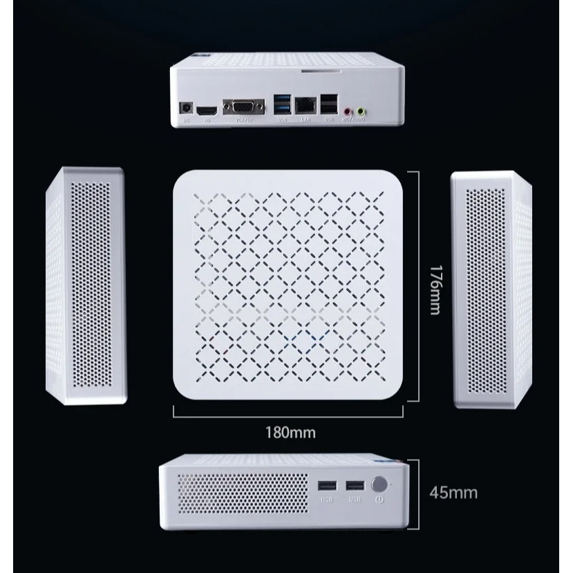 SZBOX R3 5300U / R7 5700U MINI PC with Speaker Windows 11 Pro DDR4 M.2 2280 NVME WIFI 6 BT5.2 Desk G