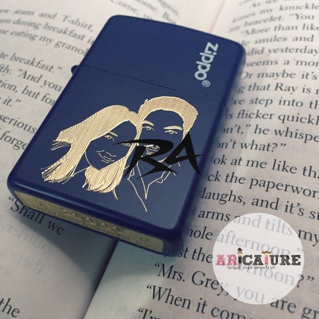 III ZIPPO CUSTOM MANCIS LIGHTER KOREK KARIKATUR ILUSTRASI FOTO TULISAN KADO HADIAH UNIK LUCU ANNIVER