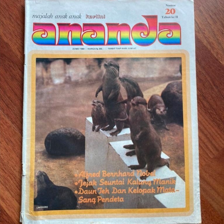 Majalah mingguan anak - Ananda nomor 20 tahun 1980