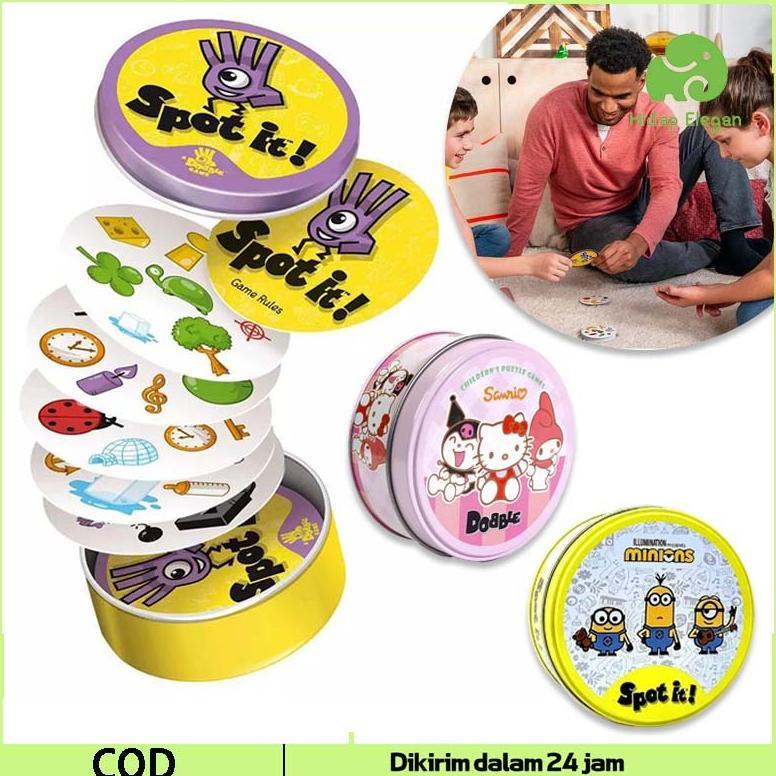 Spot It Game cards game matching card game Classic Dobble Kartu Permainan kartu game seru seruan