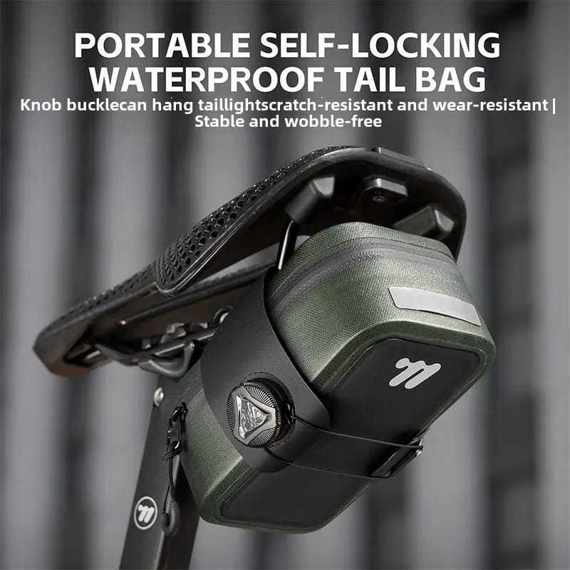 Foto West Biking Tas Sadel Saddle Bag 0707394 Waterproof Premium BOA Lacing Fit System Sepeda Lipat Roadbike Mtb