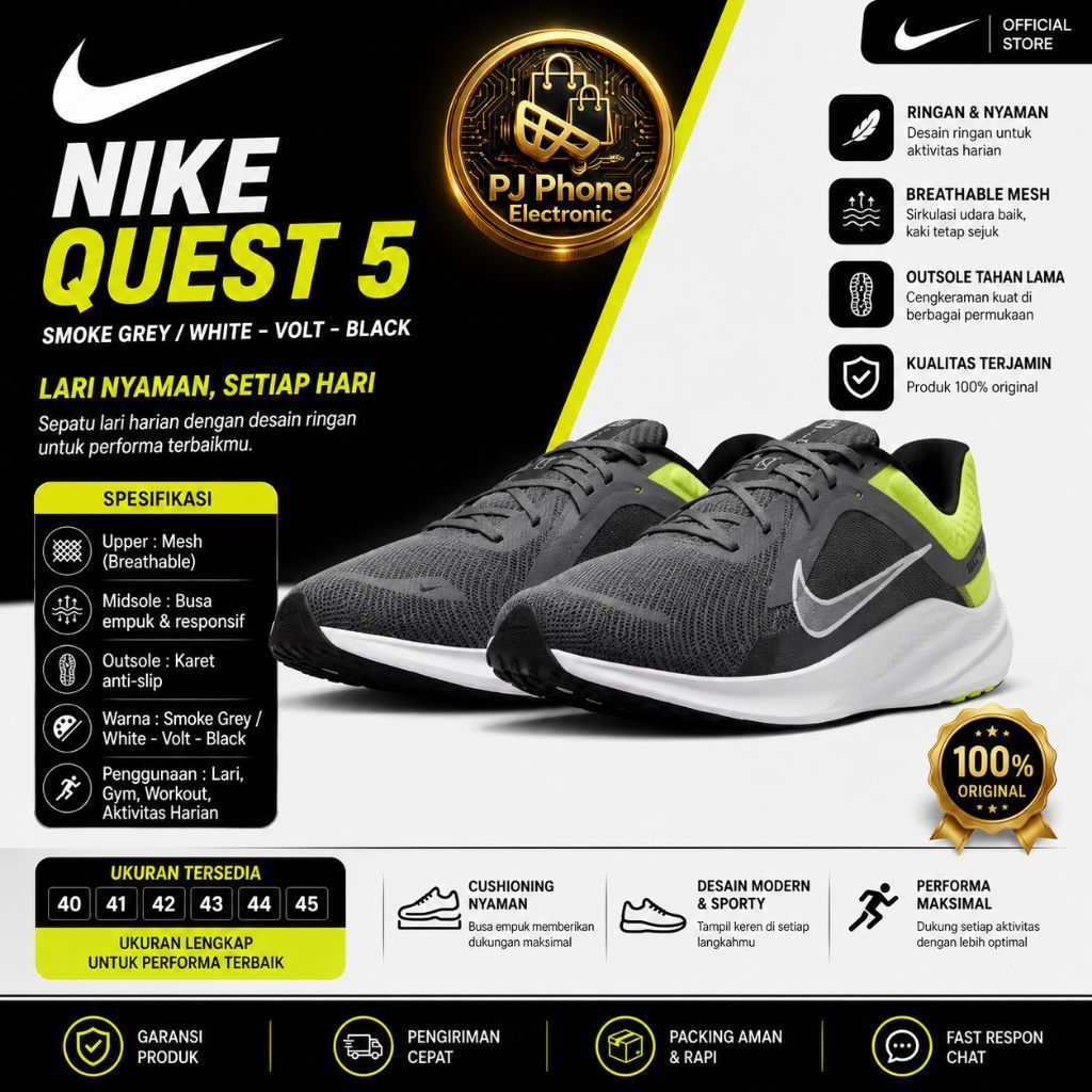 Sepatu Running Nike Quest 5