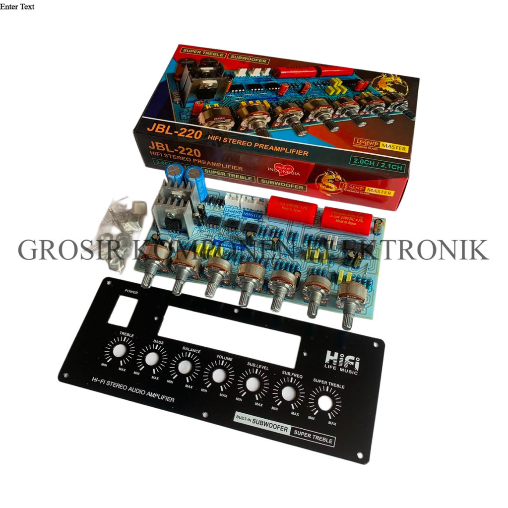 Kit Tone Control JBL 220 Stereo Plus Subwoofer 2.0/2.1 Channel