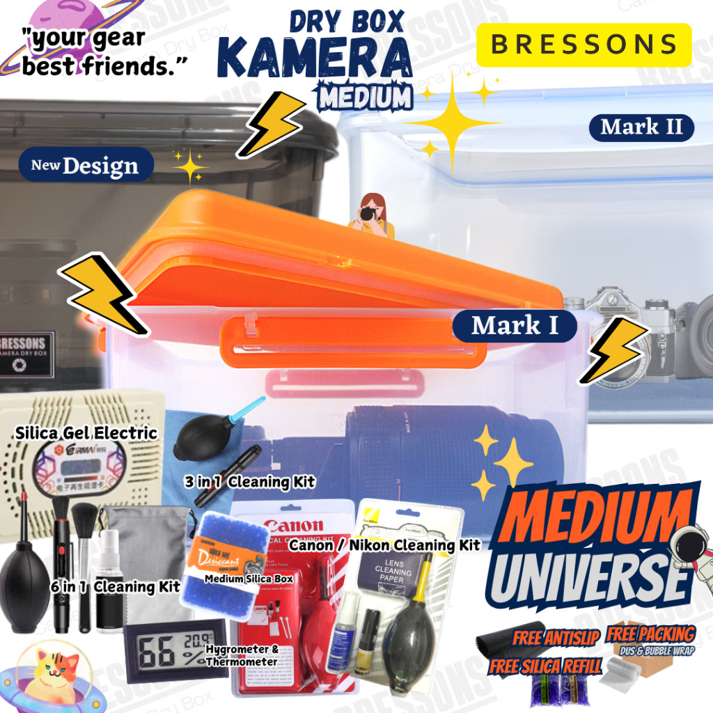 Dry Box Kamera 5L Anti Jamur Size Medium Box Penyimpanan Kamera DSLR Mirrorless | DryBox Kamera & Le