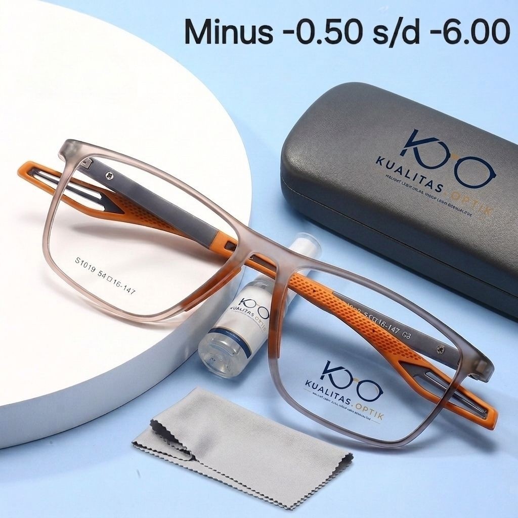 kacamata minus optik ori / kacamata minus cowok korean style / kaca mata minus pria photochromic