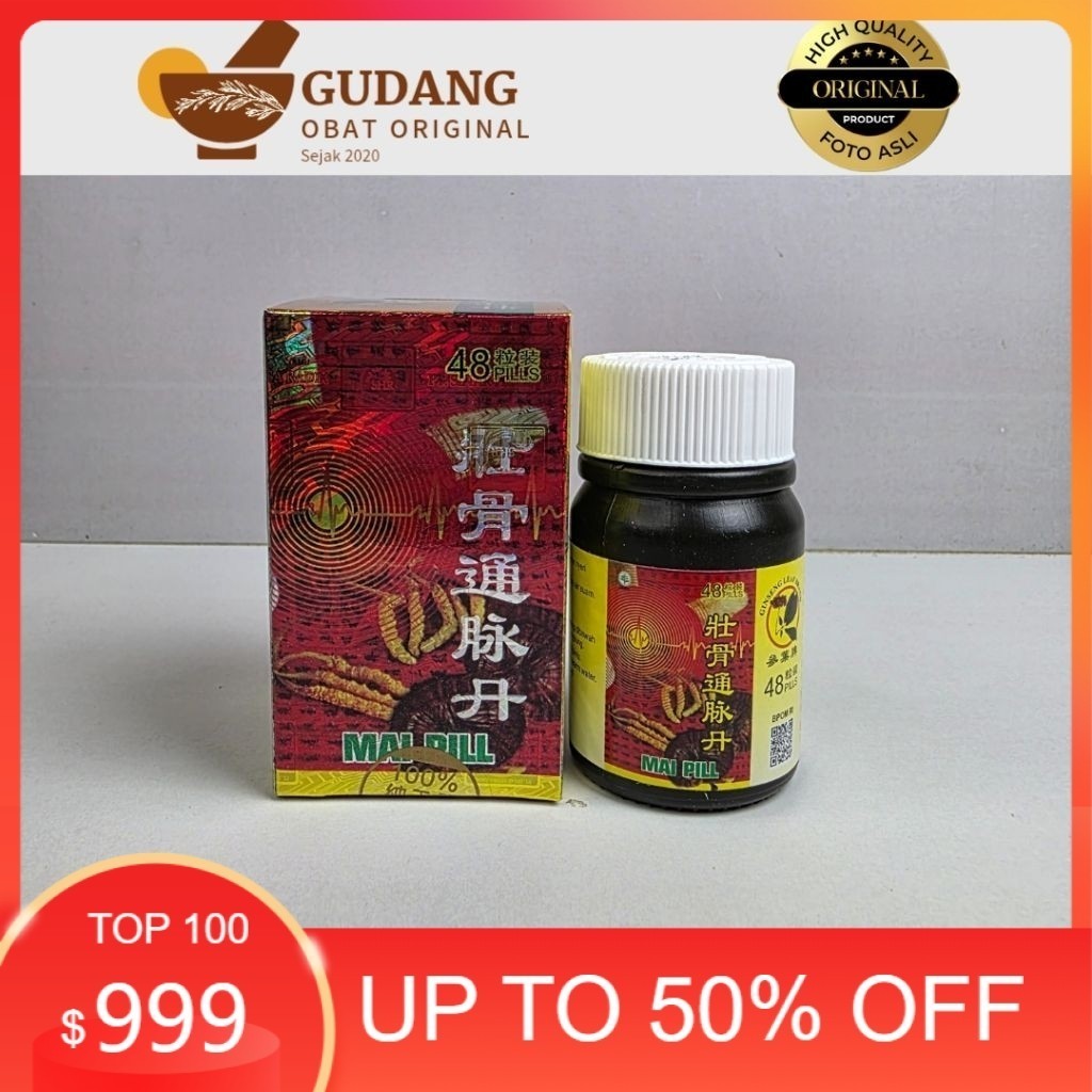 ORIGINAL ~ COD BISA  Mai Pill - Obat Herbal Untuk Reumatik Dan Asamurat BM