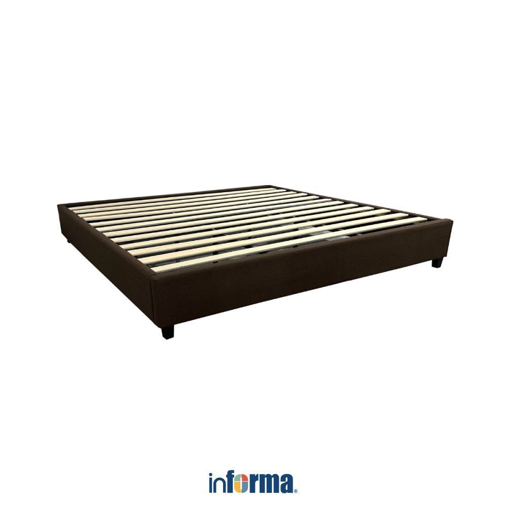 Informa 160x200 cm Linford Iii Dipan Tempat Tidur - Cokelat Tua Rangka Ranjang Bed Frame Tempat Tidu