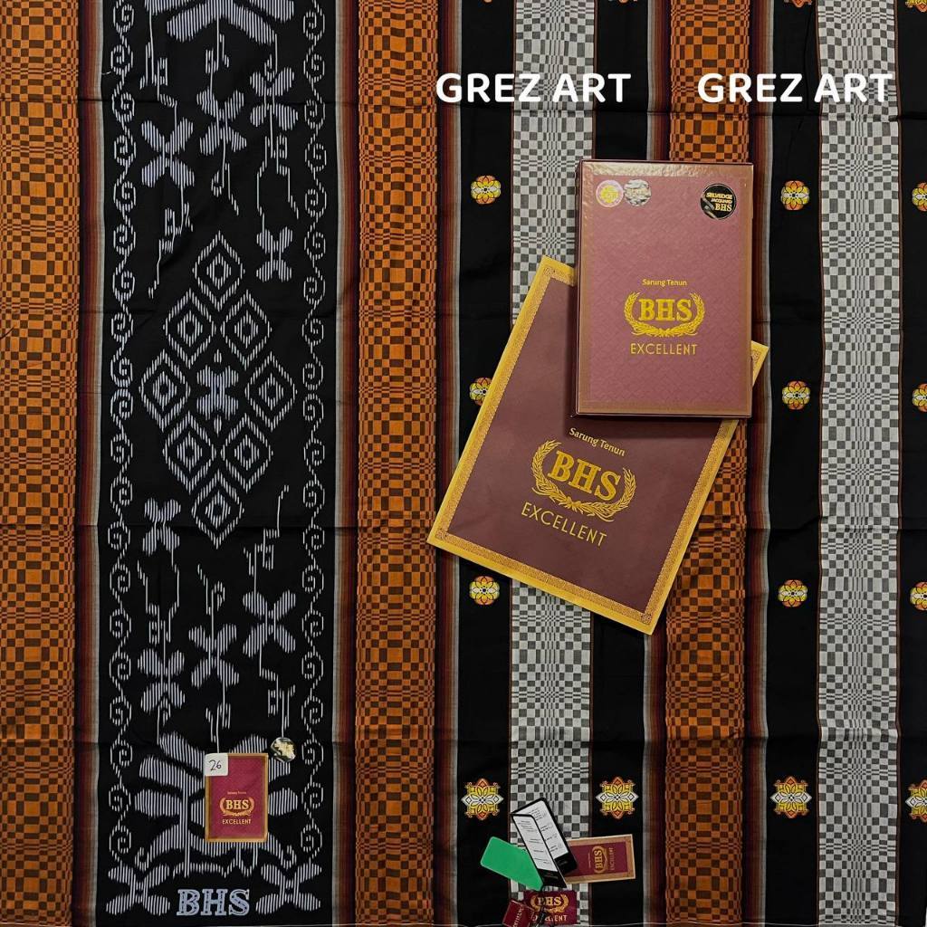 SARUNG BHS EXCELLENT SONGKET JTB JSK JGL JGT GOLD ORIGINAL