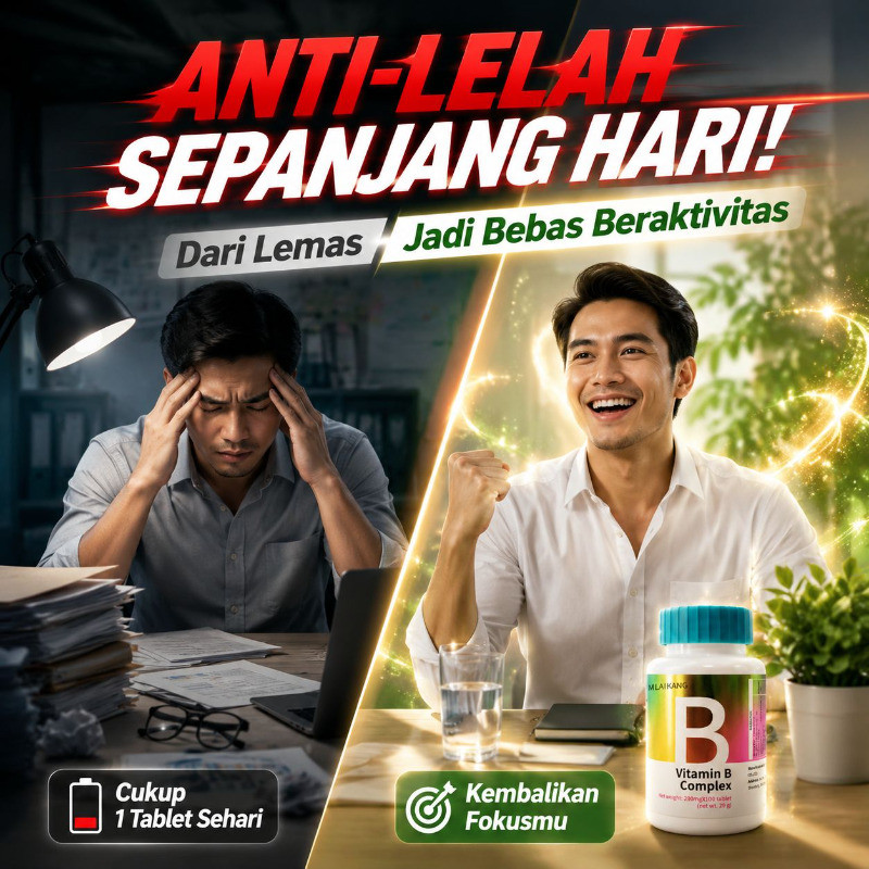 Kirim dalam 24 jam/MLAIKNG Multivitamin/Vitamin/Suplemen Kesehatan/100 Tablet