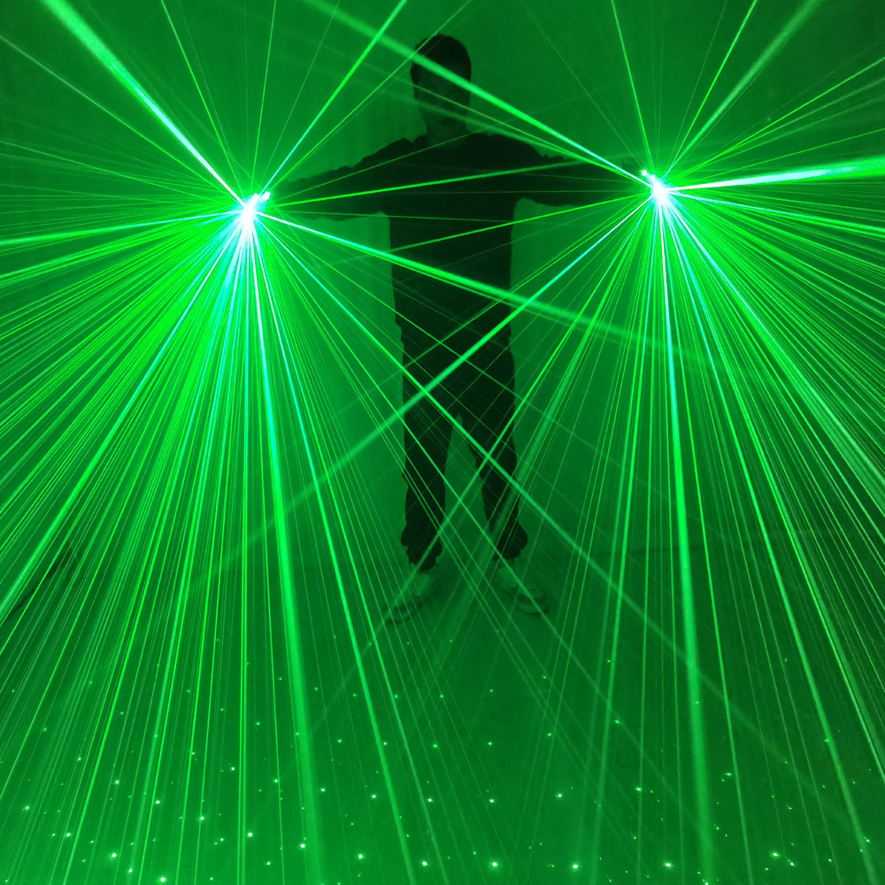 Sky Star 532nm Green Gloves LED Lazer Mitten Ray Gloves For LED ostumes Show