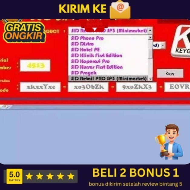Program software aplokaso 20 macam SID plus Keygen (bukan buku) (BUKAN BUKU)