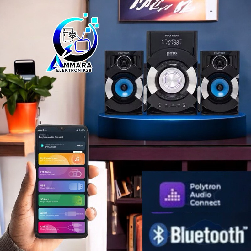 POLYTRON Speaker Bluetooth PMA 9527 RADIO FM PMA9527 / PMA 9527