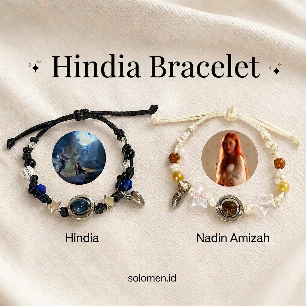 DISKON 45% HINDIA BRACELET - Gelang Couple Hindia-Nadin/ gelang hindia baskara / Gelang Album Hindia