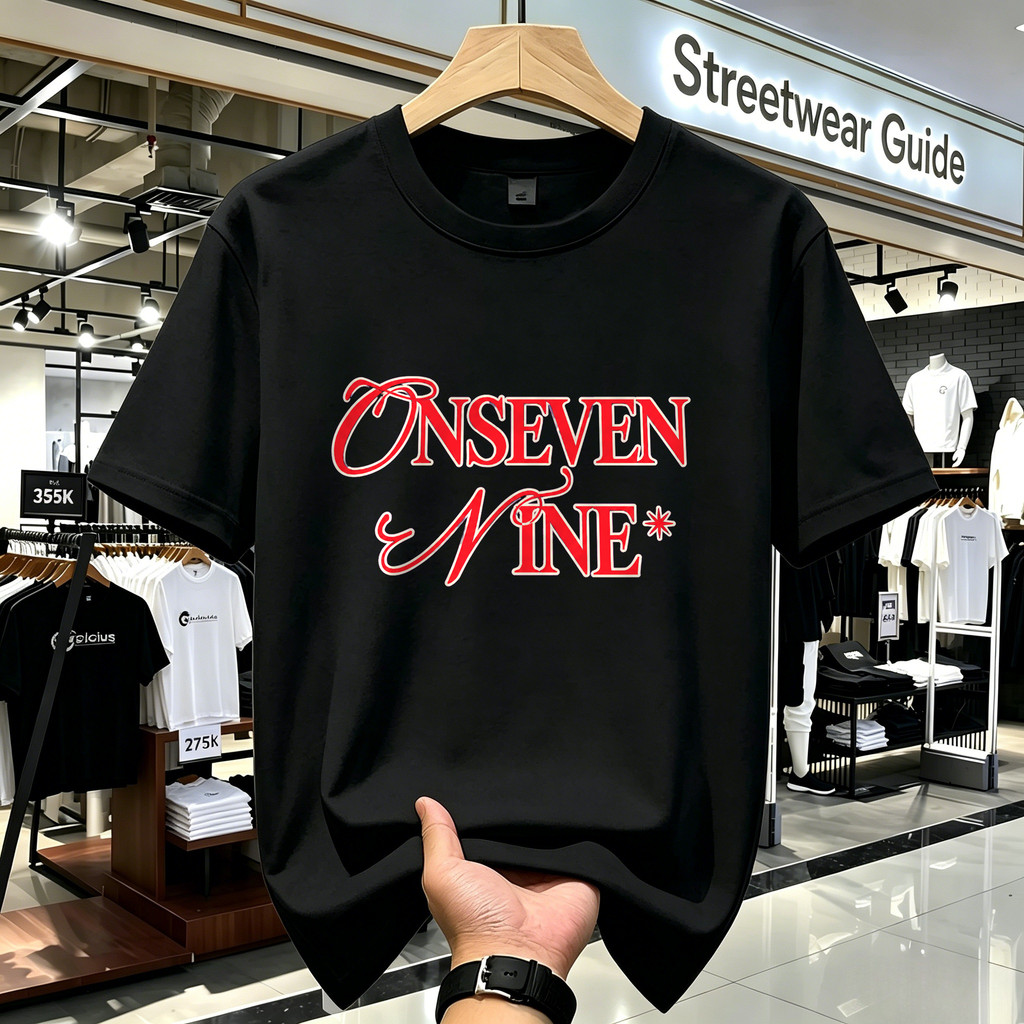Hoodie Oversize One Seven Nine Graphic Kaos Oversize Kaos Casual T Shirt Unisex Pria Wanita Gaya Vin