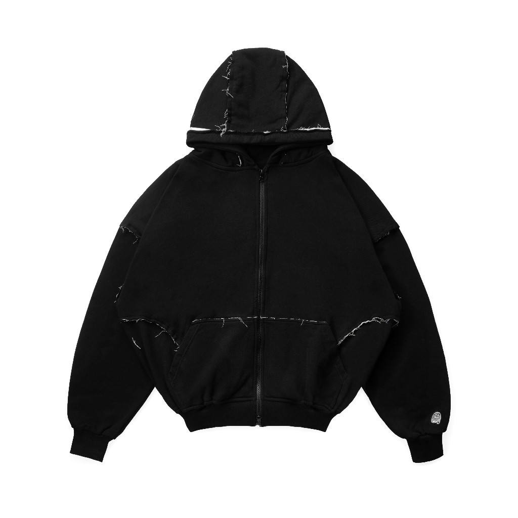 FAITH FADE - Raw Edges Boxy Hoodie