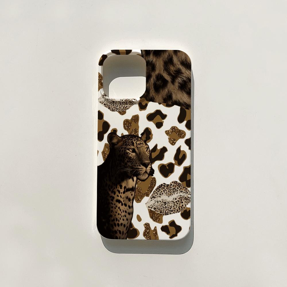 [Sell a case]New Mencium macan tutul kecil - Glossy White Soft Box/Case for iPhone HP 7 8 7+ 8+ 8+ X