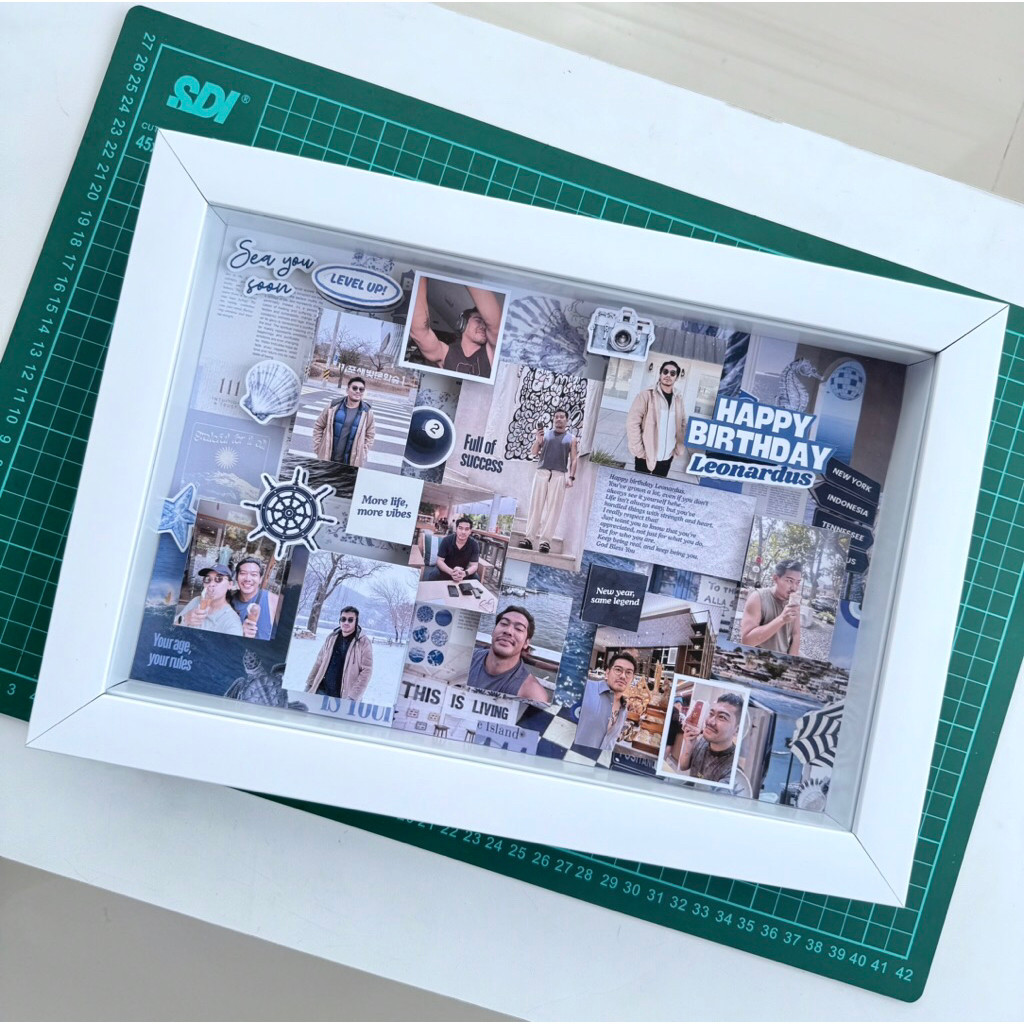 SCRAPFRAME 3D hadiah custom untuk farewell, birthday, anniversary, graduation, wedding, dan momen sp