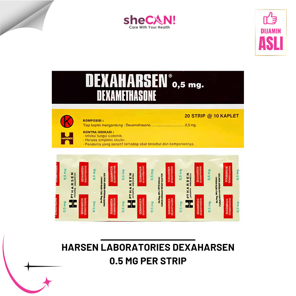 DEXAMETHASONE GENERIK HARSEN 0.75 MG 1 STRIP @ 10 KAPLET