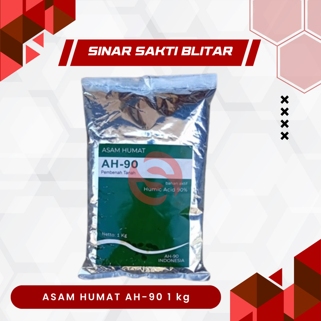 ASAM HUMAT AH-90 1 kg - Asam Humate 90% - Asam Humate Original 90% - Asam Humate Untuk Pembenah Tana
