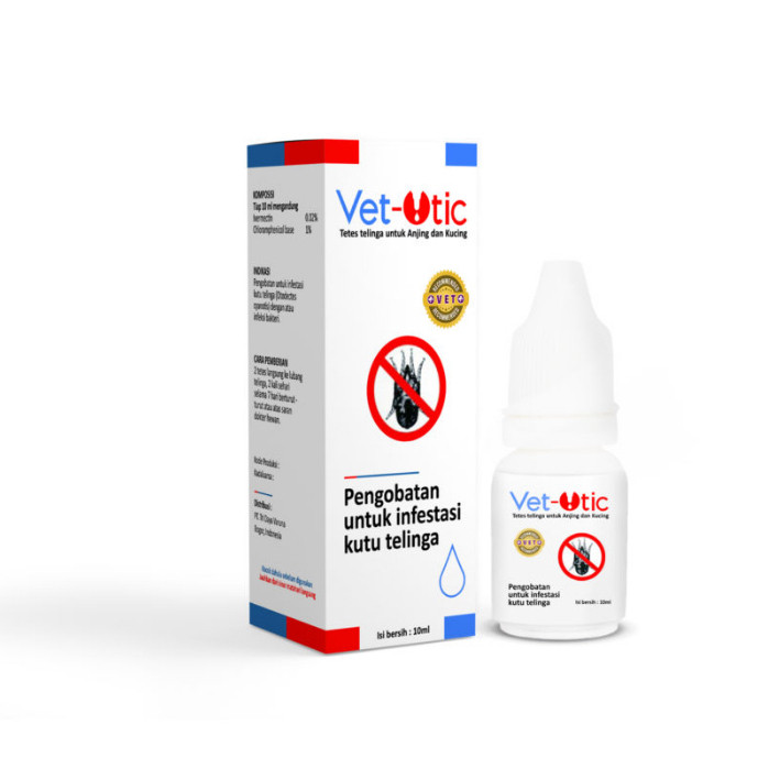 Vet Otic vetotic Vet-Otic Obat Kutu Tetes Telinga 10ml & Ear Mites Infestastion / TungauCOD