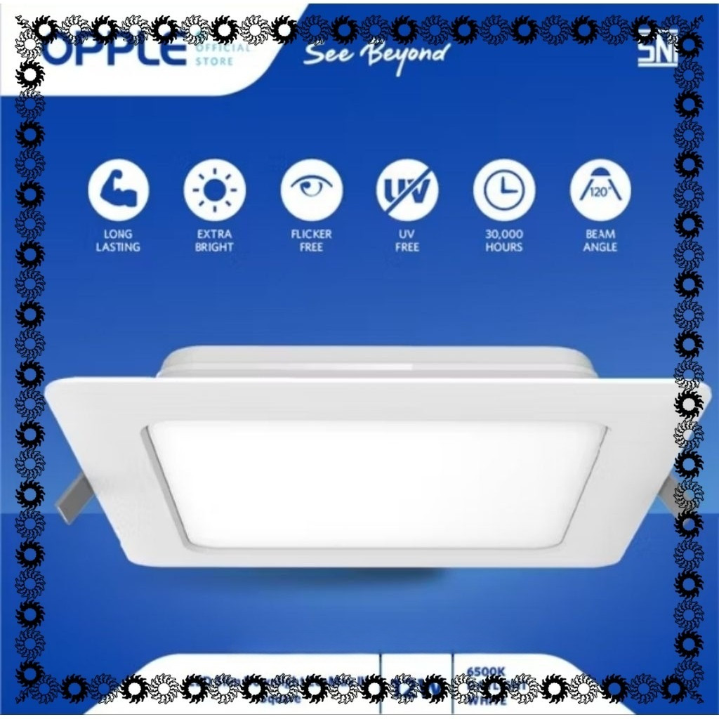 Opple Led Panel Downlight Inbow 12 Watt kotak