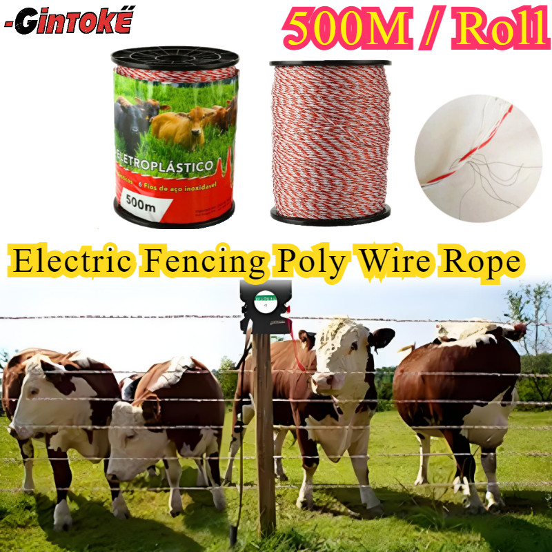 500 Meter/Roll Kawat Pagar Listrik Polytwire Diameter 2.5mm/Kawat Pagar Listrik Polytwire/Kawat Paga