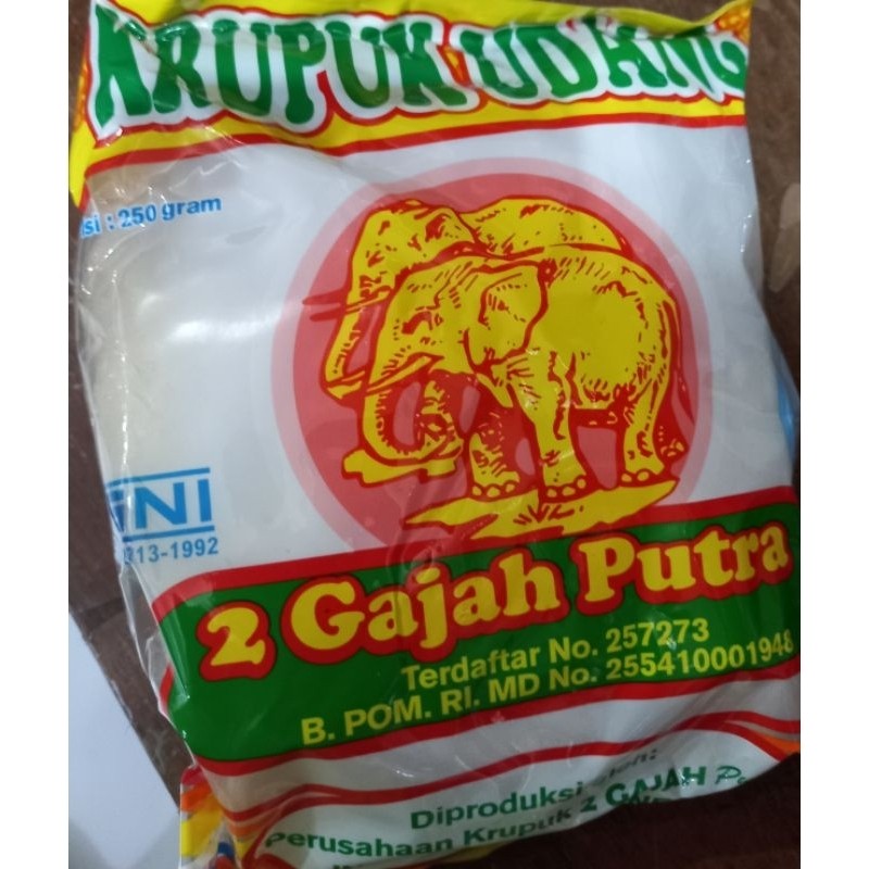 Krupuk udang 2 gajah putra