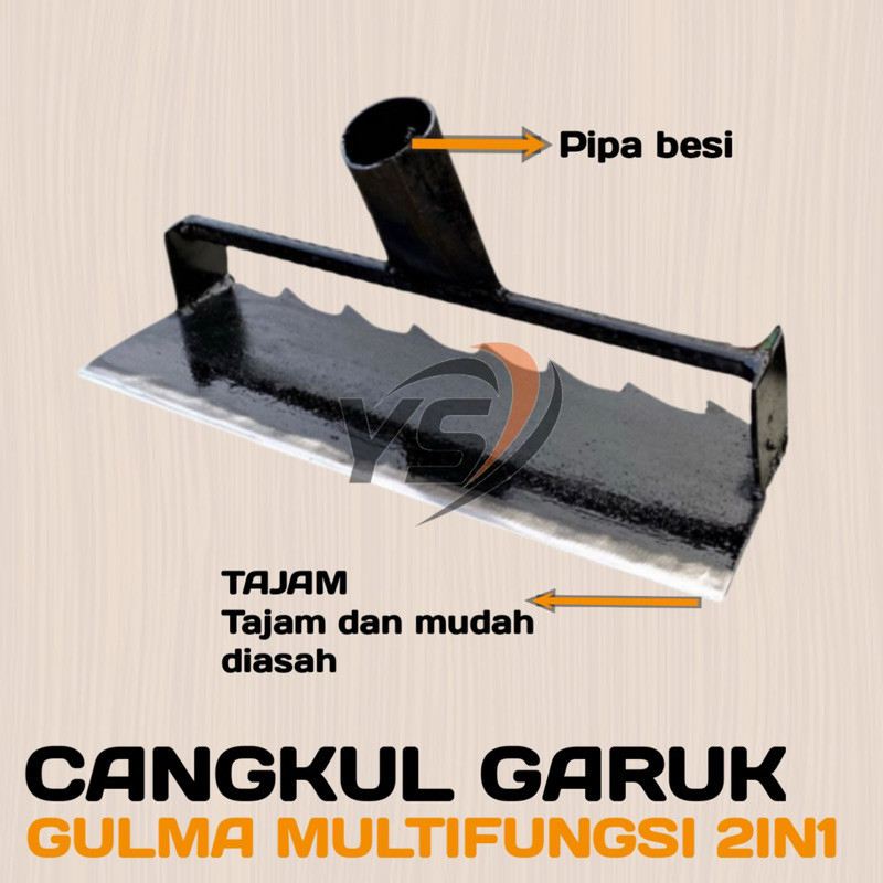 Cangkul Gulma Gergaji Selendang Asli Praktis dan Mudah - Alat Pembersih Rumput Liar Pemotong Gulma