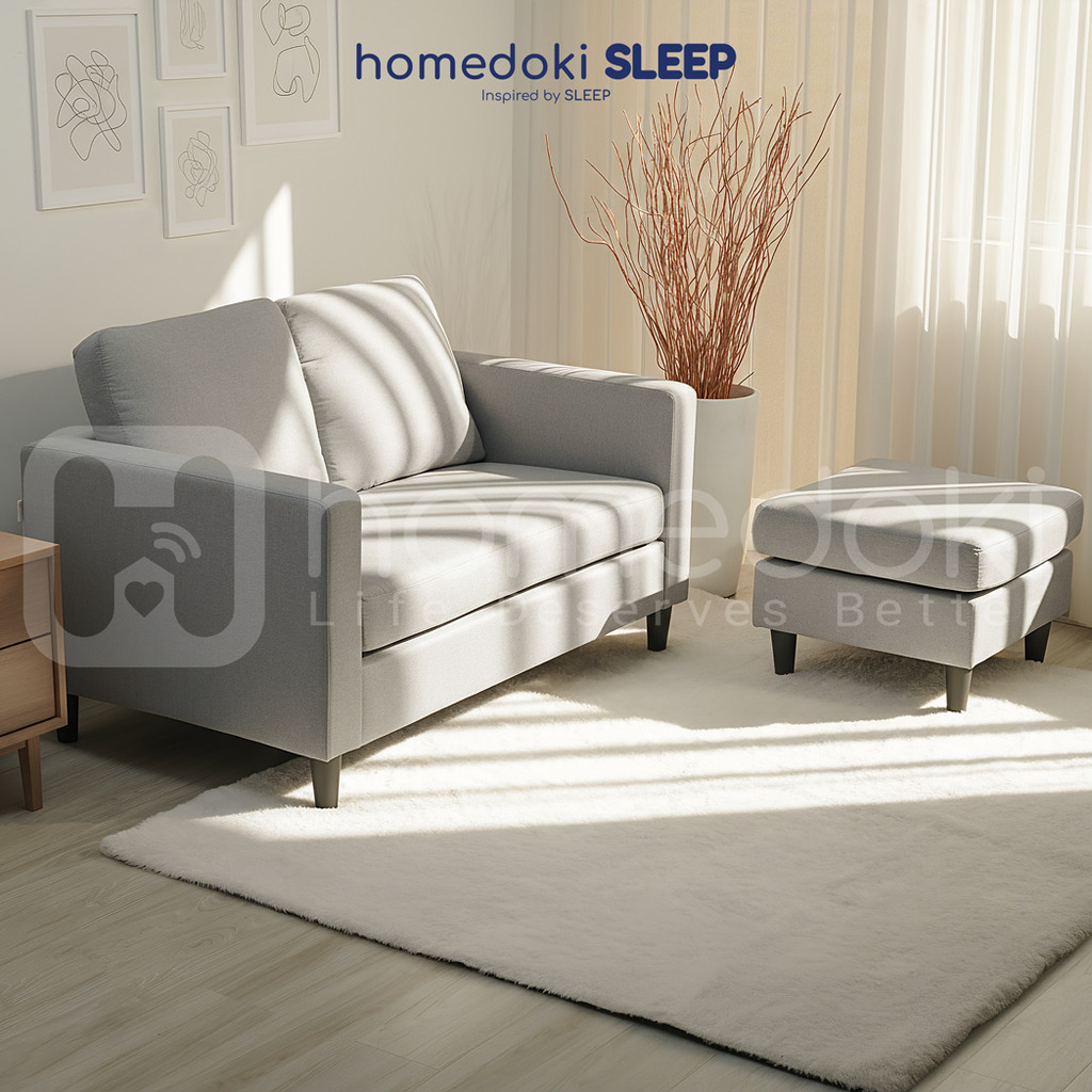 Homedoki Sofa Untuk 2 Orang/Sofa Minimalis Modern/Sofa Kecil/Sofa Ruang Tamu