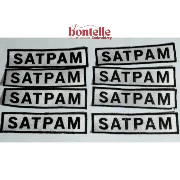 Bordir Custom Logo Timbul Premium | Produksi Sendiri atribut satpam kewenangan monogram gada pratama