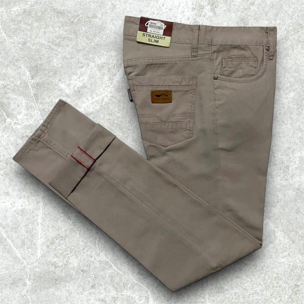 Hot Sale [GAJIAN SALE] Celana Kanvas Cardinal Panjang Pria//Celana Cardinal Katun Reguler Standar//C