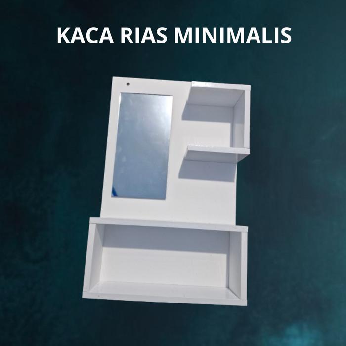 (BISA COD)) RAK KOSMETIK GANTUNG // RAK RIAS GANTUNG / MEJA RIAS GANTUNG // CERMIN RIAS GANTUNG - Pu